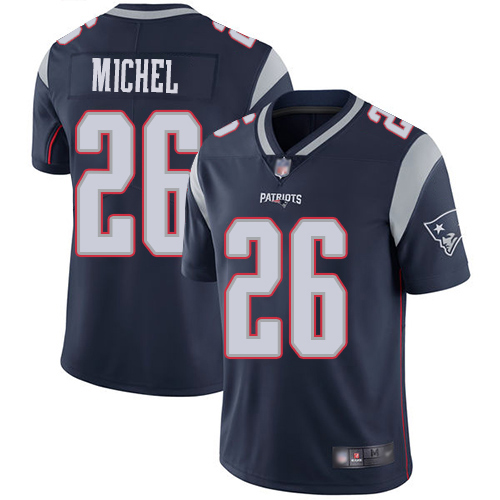 New England Patriots Football #26 Vapor Untouchable Limited Navy Blue Men Sony Michel Home NFL Jersey->new england patriots->NFL Jersey